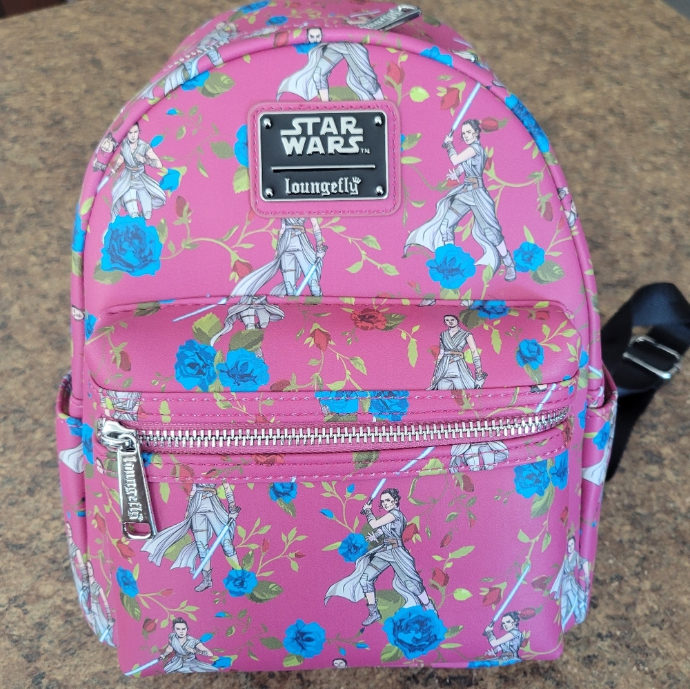 Loungefly Pink Floral Star Wars